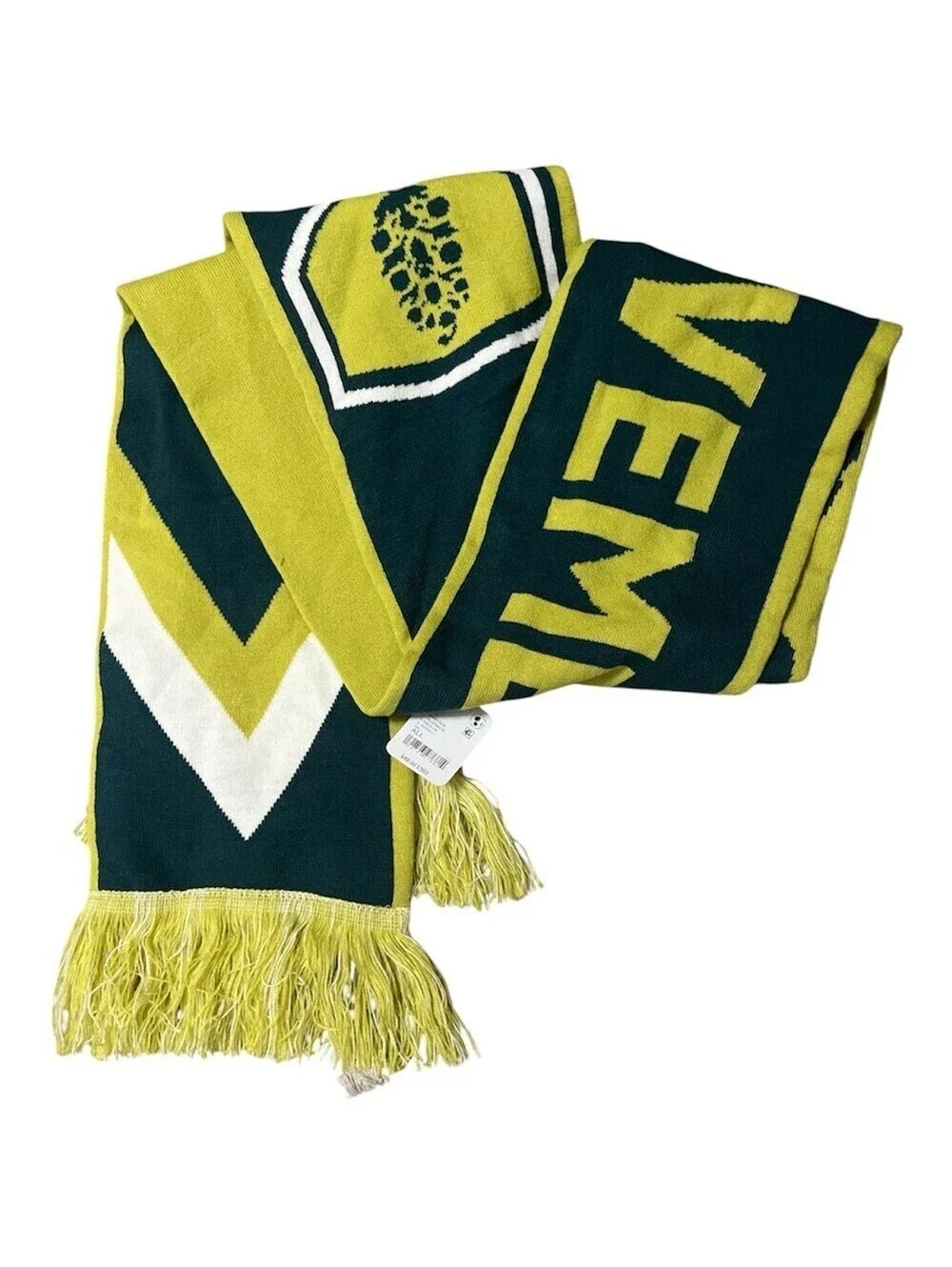1482.FREE PEOPLE Big League Reversible Scarf in Honeydew Chartreuse One size NWT